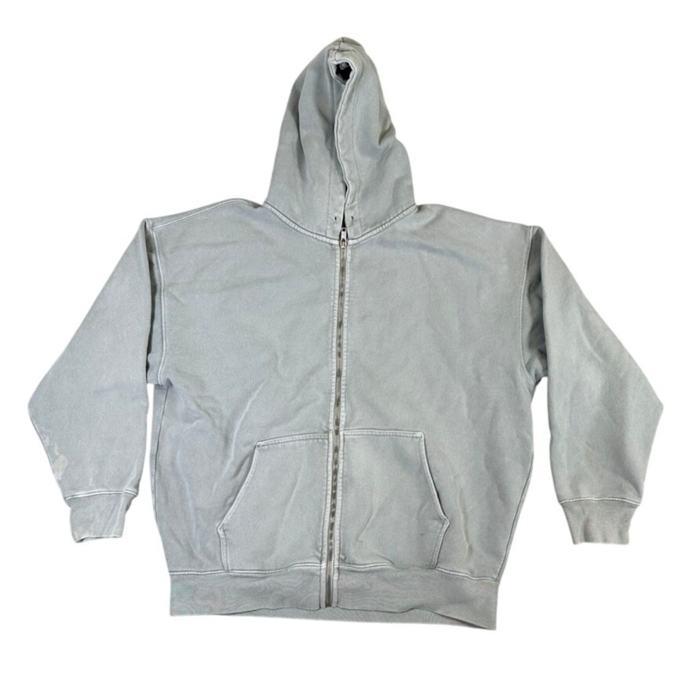 Brandy Melville Christy Full Zip Hoodie Sage Green Oversized Sweatshirt MDA1102